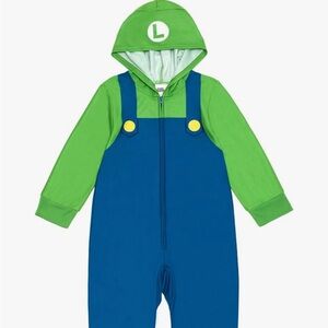 Super Mario. (Luigi) Zip Up PJs